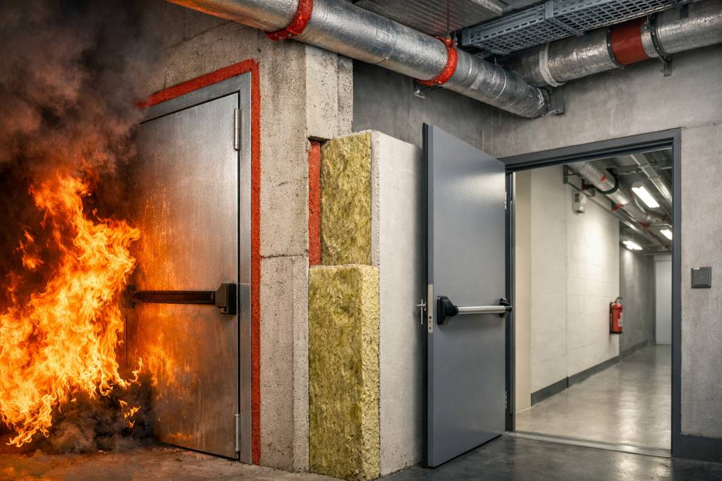 Coupe feu et pare flamme : différences, normes en vigueur et choix des matériaux de protection passive